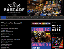 Tablet Screenshot of barcadebrooklyn.com